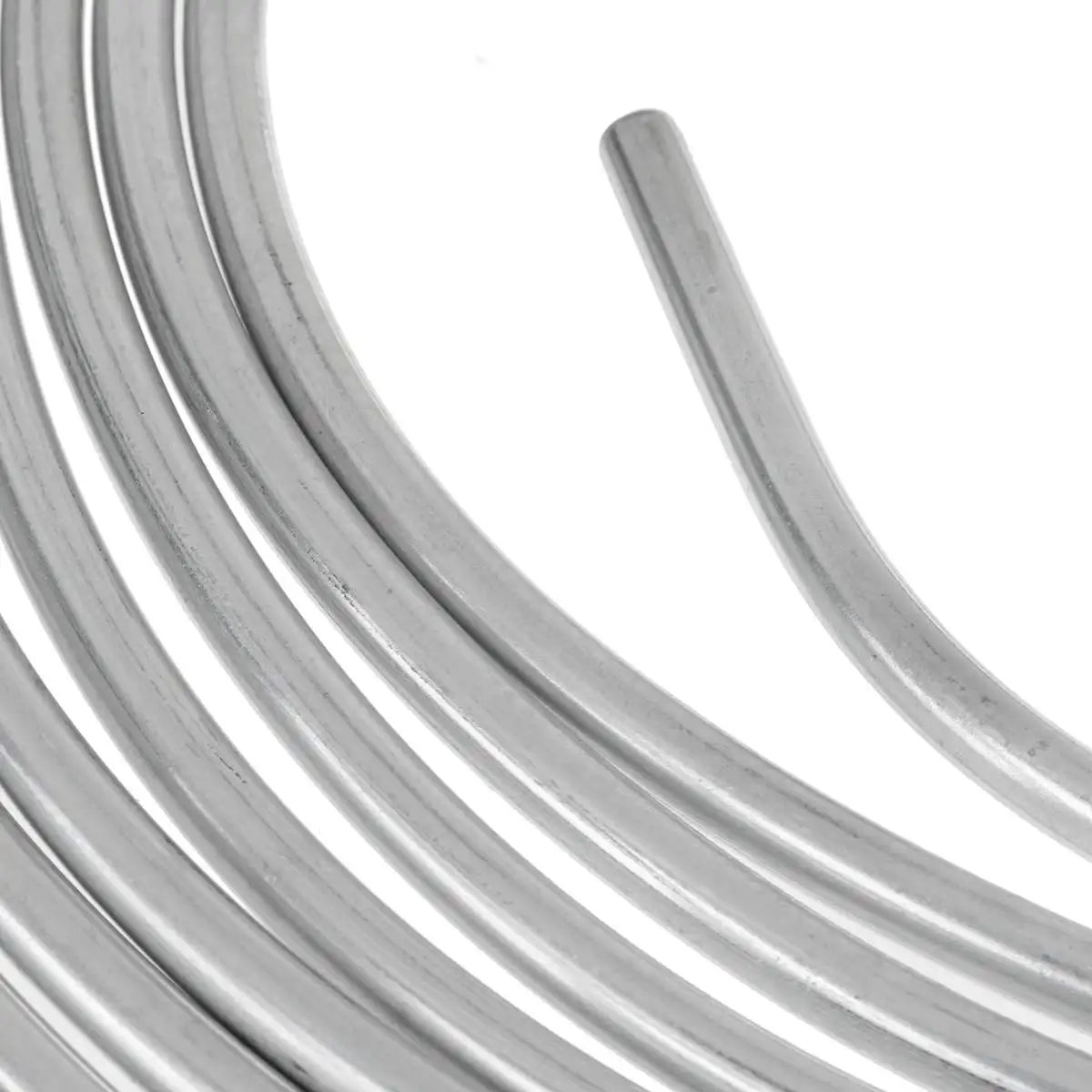 7.62M Car Roll Tube Coil of 3/16"OD Steel Zinc Brake Pipe Hose Line Piping Tube Tubing Anti-rust with 15PCS Nuts Fittings