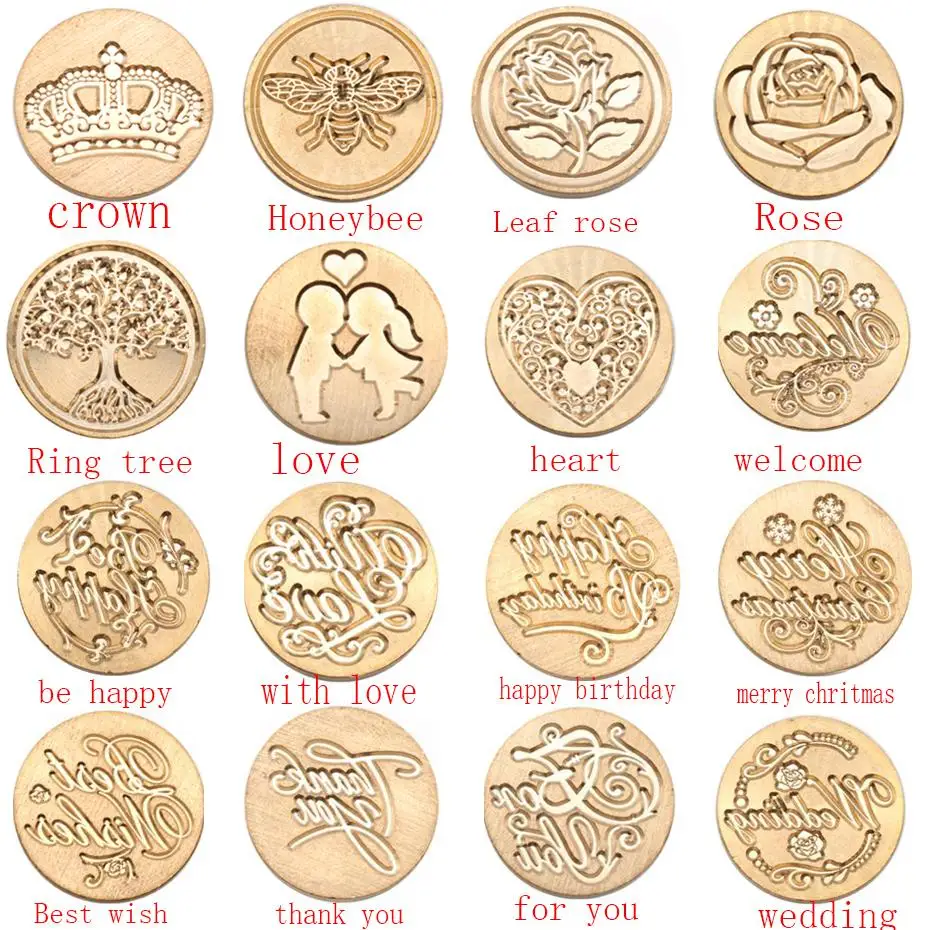 Sceau De Peinture Sur La Carte D'anniversaire Bricolage Enveloppe Timbres Cerf Chat Abeille Lapin Ornement Animal Invitations De Mariage Sceau De Cire Timbre-04, Chine