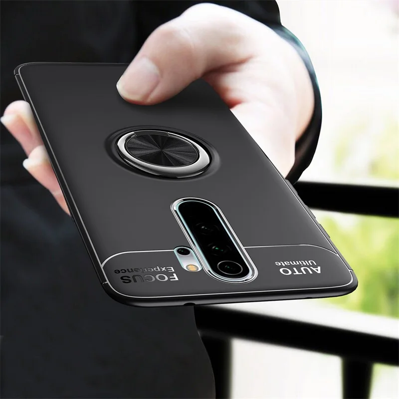 Для Xiaomi Redmi Note 8 Pro чехол Роскошный прозрачный PC+ карбоновое волокно полное защитное кольцо для Redmi Note 8 Note8 чехол Coque