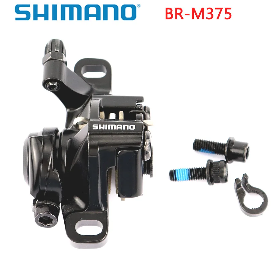 Механические дисковые тормозные суппорты Shimano BR-M375 для Acera Alivio Deore с резиновыми накладками, аксессуары для горного велосипеда Shimano