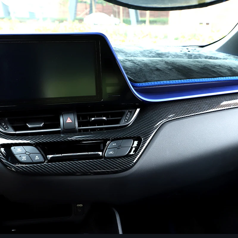Carманго для Toyota C-HR автомобильный Стайлинг центральная консоль приборная панель хромированная накладка рамка наклейка интерьерные аксессуары