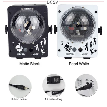 

Youool Disco Laser Light Sound Activated RGB Projector Party Lights DJ Lighting Effect For Home Wedding Decoration US/EU Plug