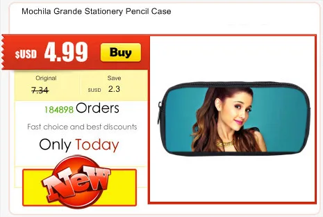 Рюкзак известных певцов Sac Dos Ariana Grande 3D печать рюкзаки школьные сумки для девочек-подростков рюкзак Mochila Masculina