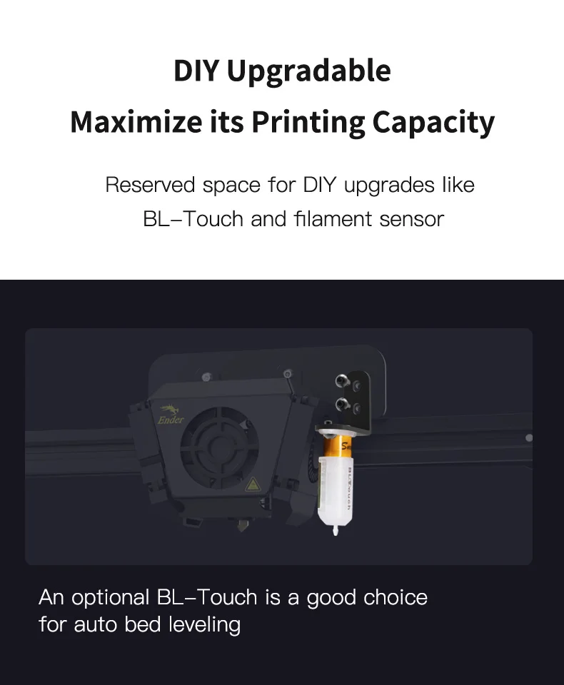 CREALITY 3D Ender-3 Max Mainboard With Silent TMC2208 Stepper Drivers New Glass Bed 3d print model