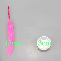 pink (50pcs) Красочные гусиное перо головные уборы аксессуары ручной декоративные материалы для ручных поделок реквизит для сцены 50 шт./пакет - Цвет: pink (50pcs)