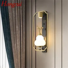 

Hongcui Copper Home Wall Lamps Fixture Indoor Contemporary Luxury Design Sconce Light For Living Room Corridor