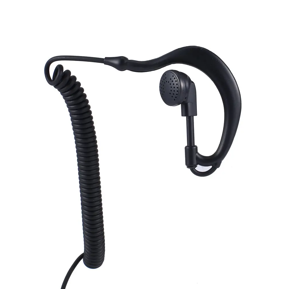 G Shape Soft Ear Hook Earpiece Headset 3.5mm Plug Ear Hook For Motorola Icom Radio Transceivers Walkie Talkie Ear Bar Headphone