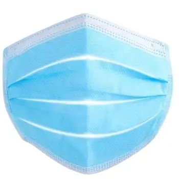

Face Mask Disposable Mask 50 Pcs Safety Protective Mask 3-Ply Anti-Pollution Anti-Dust PM2.5 Nonwoven Elastic Earloop Mouth Mask