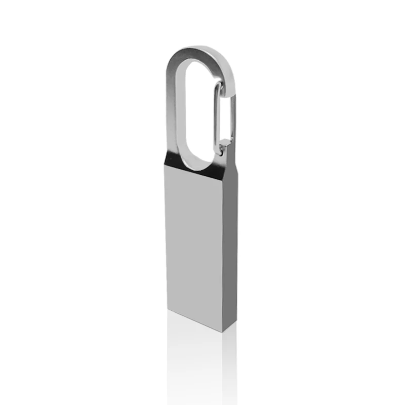 silver Металлический флеш-накопитель USB 128GB Memoria Usb 64GB 32GB 16GB 8GB Pendriv/Flashdrive Chiavetta USB 2,0 Stick - Цвет: silver