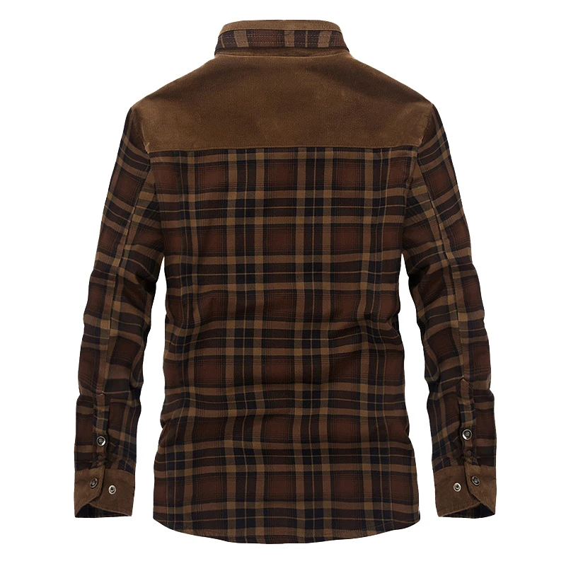 Men's Thick Inner Fleece Warm Coat-4