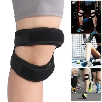 

1PCs Adjustable Pressure Patella Support Belt Sports Running Hiking Knee Pad Fitness Knee Protector Double Patella Bandage Tape