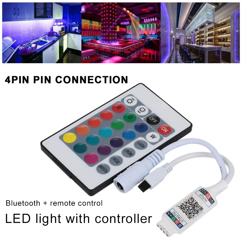 RGB Bluetooth пульт дистанционного управления светодиодный Bluetooth пульт дистанционного управления Мини 3528 домашний декор Регулируемый 5050 Bluetooth пульт дистанционного управления