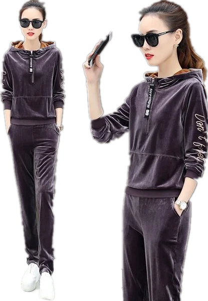 velour lounge suits