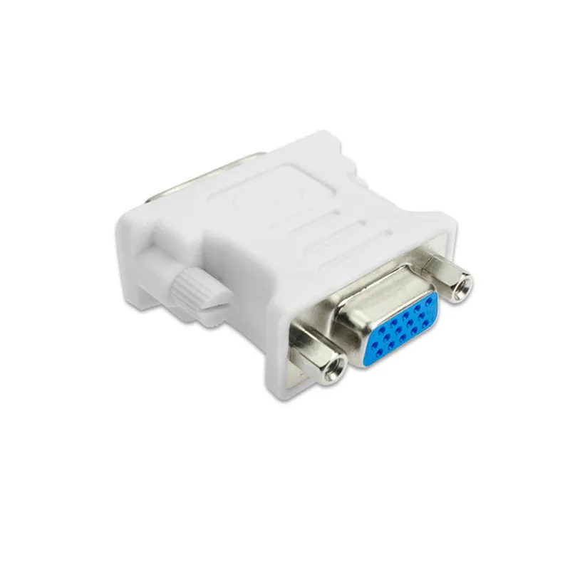 1080P DVI i 24+ 5 В VGA кабель Мужской Женский конвертер видео адаптер переключатель разъем для HDTV PC Проектор Монитор дисплей - Цвет: Белый