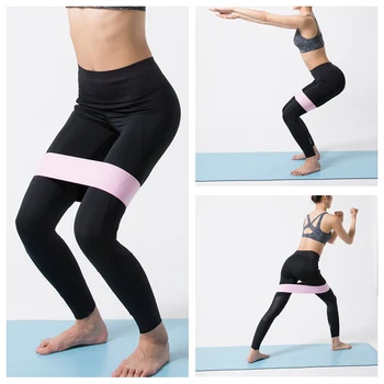 

Resistance Band Non-slip Workout Exercise Stretching Training Bands Fitness Body Building Legs Thigh Glute Butt Squat Trainer