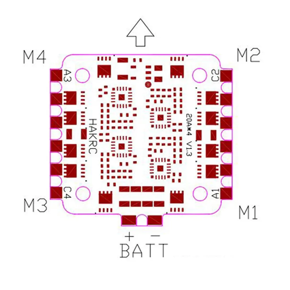 20A 4-в-1 BLHELI_S ESC мини F3 F4 платформа управления полетом встроенный барометр OSD 20x20 мм бесщеточный Поддержка 4S для радиоуправляемого летательного аппарата FPV