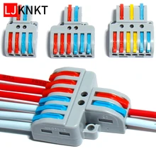 PCT Multi port fast multi function wire splitter soft hard wire connectors durable insulation flame retardant Splicing Spring