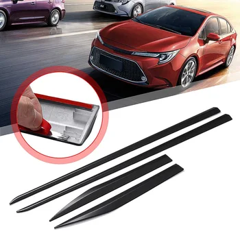 

4 Pcs Chrome Door Side Line Garnish Body Molding Cover Trims Plate Styling Plating Protector Decor For Toyota Camry 2018-2019