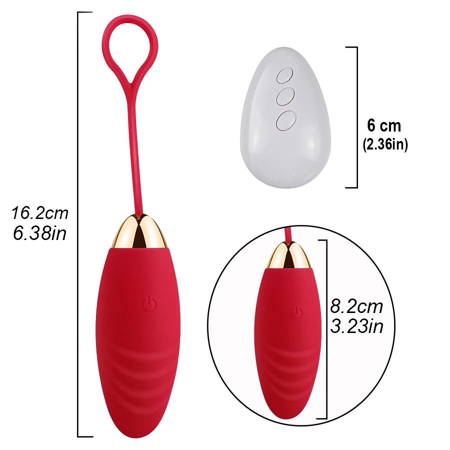  HWOK Wireless Remote Control Vibrating Vaginal Ball Wearable Panties G- Spot Silicone Dildo Vibrato