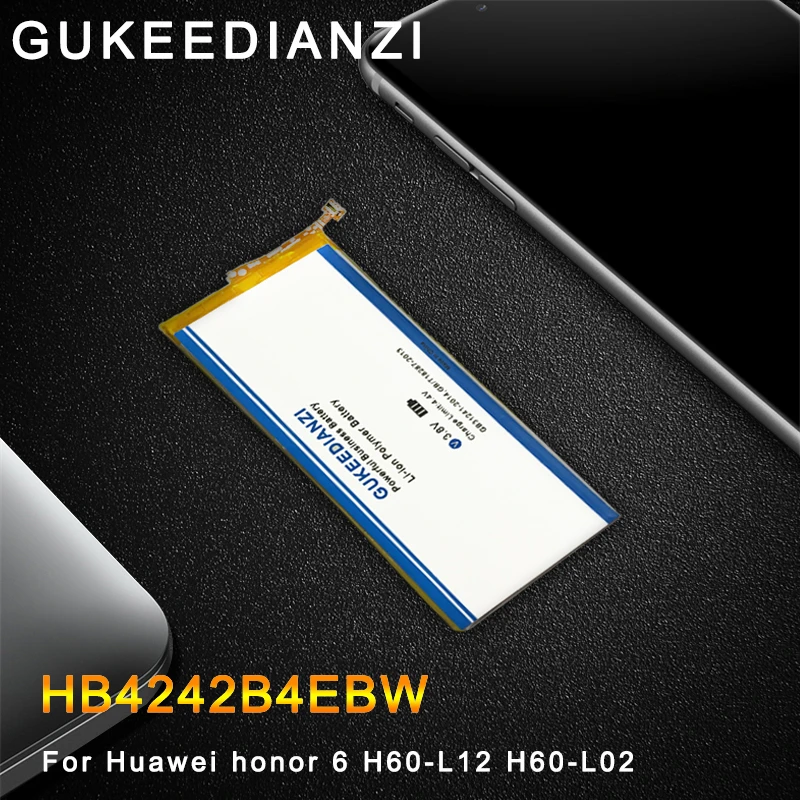 

GUKEEDIANZI Battery HB4242B4EBW For Huawei Honor 6 /Honor 4X /Honor 7i / Shot X ShotX /Honor6 H60-L01 H60-L02 3000mAh+Power Bank