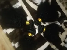 Extensiones de cabello humano Afro rizado para mujer negra, 4 mechones, extensión Natural, Clip de pelo rizado, Color 1b, Super Icon, 8-20 pulgadas