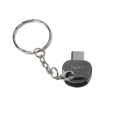 Металлический USB 3,1 type-C штекер USB 2,0 A Женский Адаптер конвертера OTG с брелоком