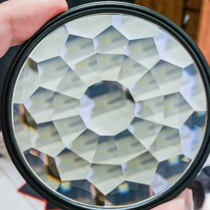 Colorful Prism 77mm Filter Kaleidoscope Prism Variable Number of Shooting Objects Gourmet Wedding Effect SLR Accessories