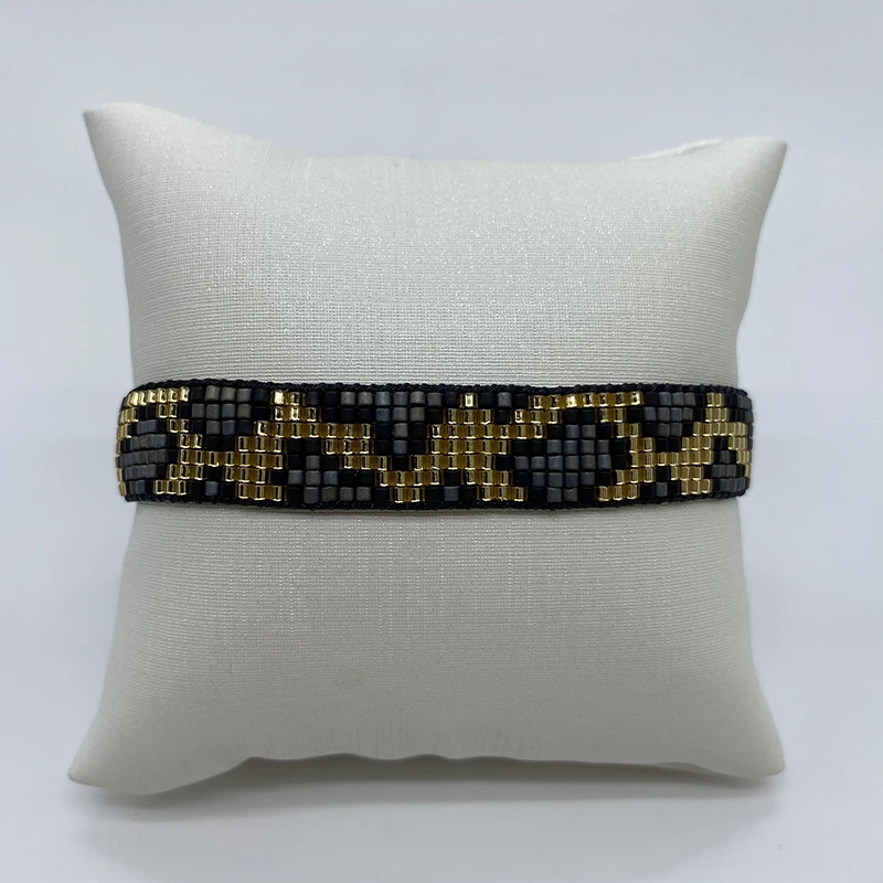 Boho Bracelet for Women BLUESTAR MIYUKI Leopard Grain Turkish Eye Handmade rope bracelet,handwoven bracelet
