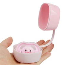 Контейнер для пустышки, для младенцев, для дома, Круглый Портативный нетоксичный держатель для пустышки, для детей, экологически чистый, для путешествий, для использования, коробка для хранения, Soild