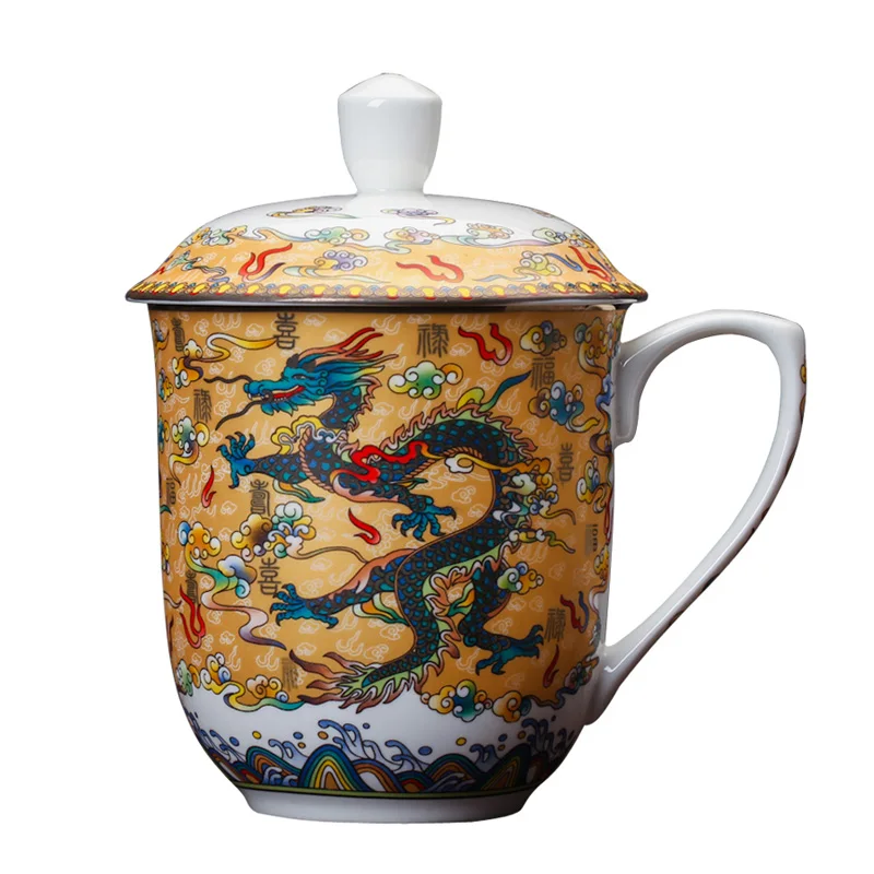 Jingdezhen чайная кружка 900 мл керамические кофейные кружки большой объем для воды чашки чая чашки Посуда для напитков чайный набор кунг-фу контейнер Декор