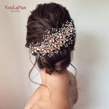 

TOPQUEEN HP306 Rhinestone Bridal Headpiece Flowers Bridal Crown Bridal Tiara Crystal Wedding Head Piece Bridal Hair Accessories