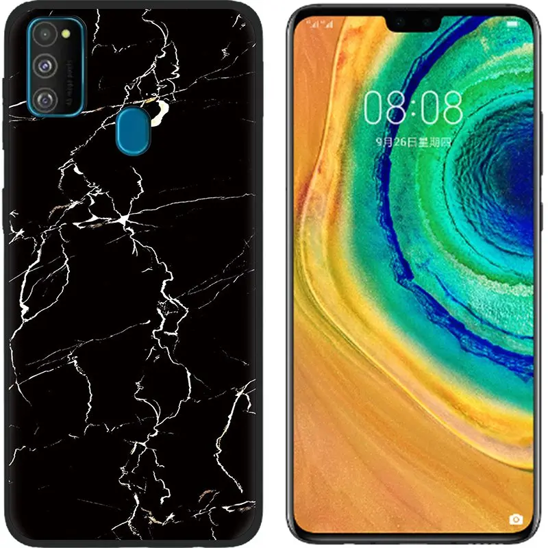 Picture 14 Противоударная задняя крышка для телефона samsung M30S цветной чехол для телефона окрашенный ТПУ силиконовый задний модный абажур дизайн - Цвет: Picture 14
