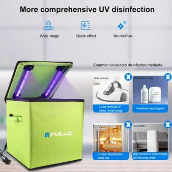 

UV Sterilizer Box Ultraviolet Disinfection UV Light Storage Household Tent Box LED Sterilization Package Storage Box Organizer