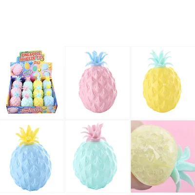 Big pineapple Забавная игрушка декомпрессия, вентилирование, прижимание мяча тянет жесткий не ломается, мальчик и девочка взрослые и дети могут играть счастливо - Цвет: Big pineapple