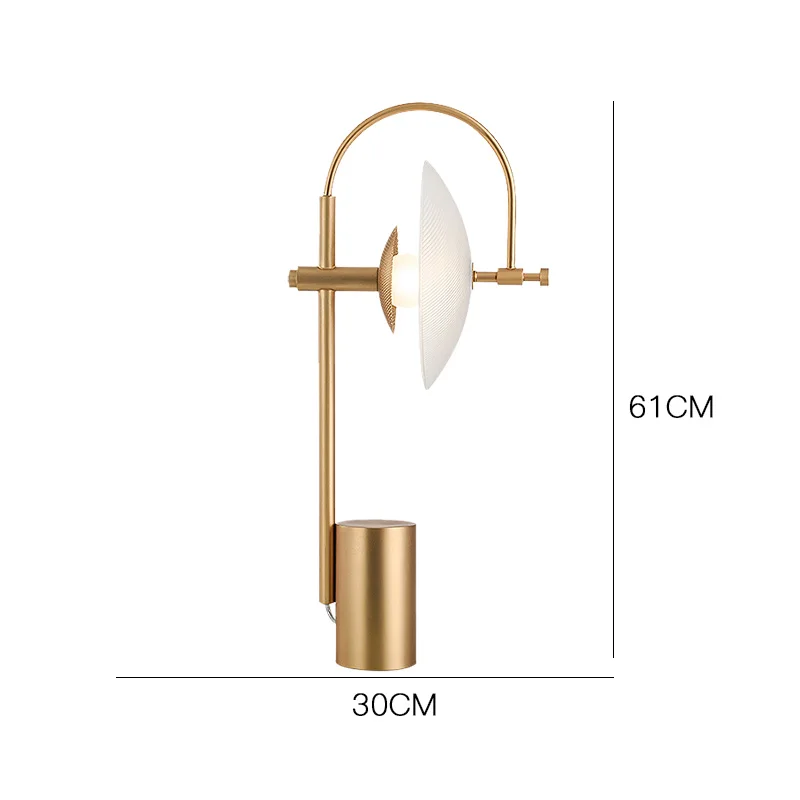 desk lamp Постсовременная креативная металлическая настольная лампа для гостиной, художественный настольный декор, прикроватная Спальня, дизайнерская стеклянная настольная лампа, простой железный Настольный светильник - Цвет корпуса: desk lamp