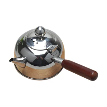 

500Ml Single Handle Water Kettle Induction Turk Samll Coffee Milk Tea Pot 304 Stainless Steel Outdoor Water Boiler Drinkware Gas