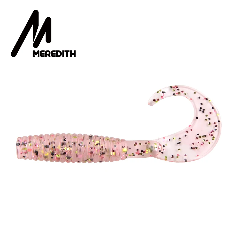 Мягкие приманки для рыбалки от MEREDITH, 50 мм, 1,26 г, 20 шт., искусственная Мягкая приманка для ловли хищника, мягкие рыболовные приманки - Цвет: P