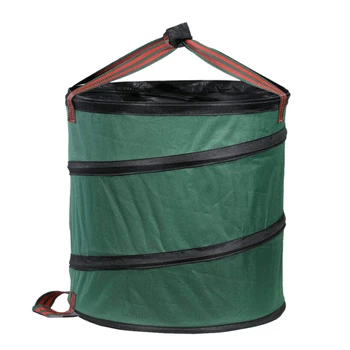 

Collapsible Garbage Bin Garden Waste Bag Camping Trash Can Leaf Gardening Bag Laundry Storage Basket