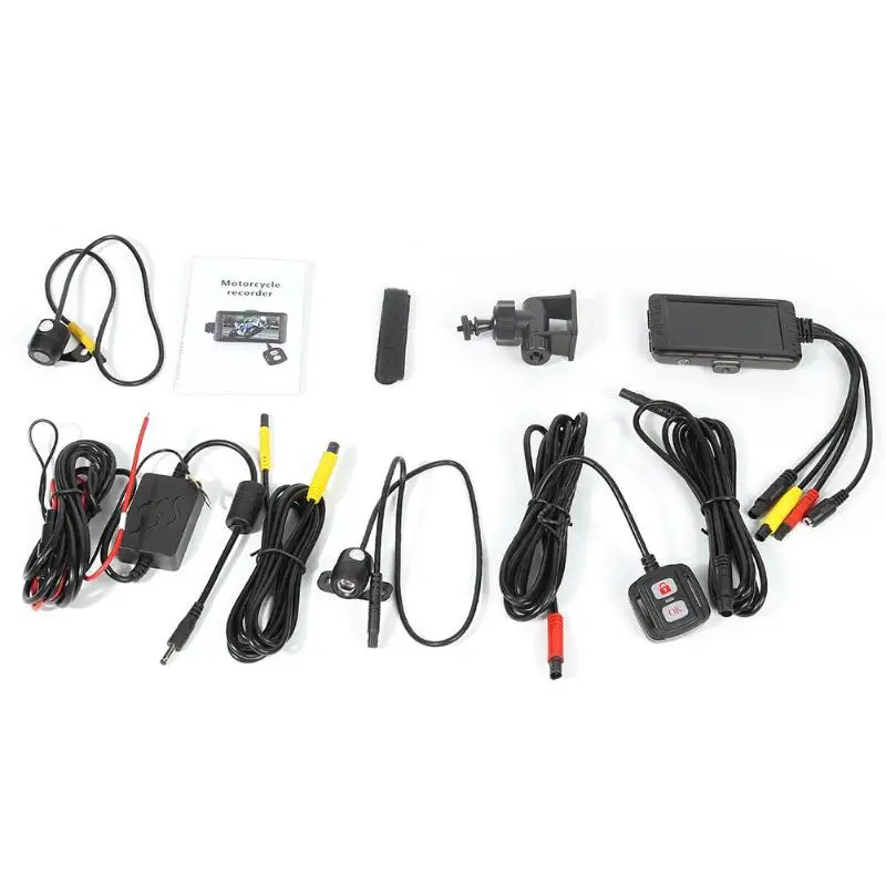 Full HD DVR Dashcam экшн-камера 1080P и 720P 3,0 дюймов ЖК-дисплей функция HDR передний вид сзади 3,0 дюймов мотоцикл