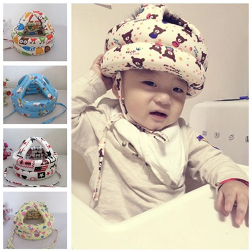 Baby Hat Head Protection Safety Learn to Walk Cap Anti-collision Protective Soft Helmet Security | Детская одежда и обувь