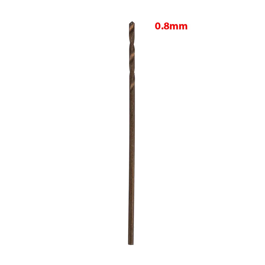 0.8mm Серебряный сверло Кобальт подшипник немного нержавеющая сталь столярные деревянные металлические резаки инструмент сверло прочный - Цвет: 0.8mm