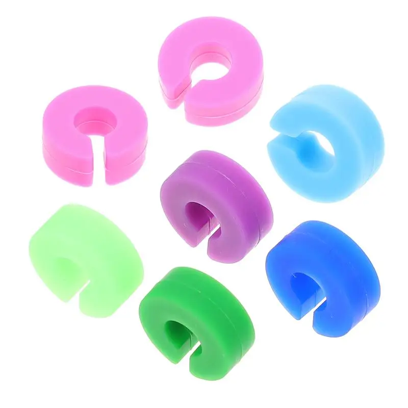 12Pcs Adorable Silicone Wine Glass Decors Colorful Drink Markers Silicone wine cup identifier wine cup mark Assorted Color