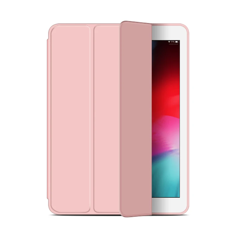 Чехол для iPad 9,7 силиконовая Мягкая задняя крышка для Apple iPad чехол 9,7 дюймов TPU для iPad A1893 A1822 флип умный чехол - Цвет: pink