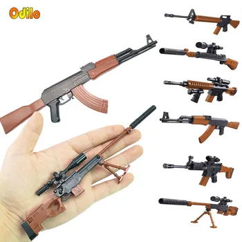 

Hot Game DIY Building Blocks Toys Gun 98K AWM Guns Mini Simulation Assemble Gun Model Military Christmas Gift Toy for Boys