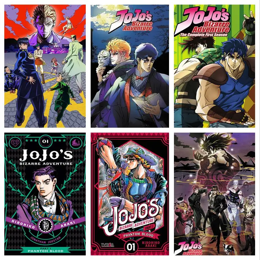 Wtq Vintage Anime Poster Jojo's Bizarre Adventure Canvas Painting Retro  Poster Wall Decor Wall Art Picture Room Decor Home Decor - Painting &  Calligraphy - AliExpress