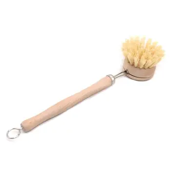 

Wooden Handle Long Pan Pot Brush Dish Bowl Wash Cleaning Kitchen Cleaning Tools