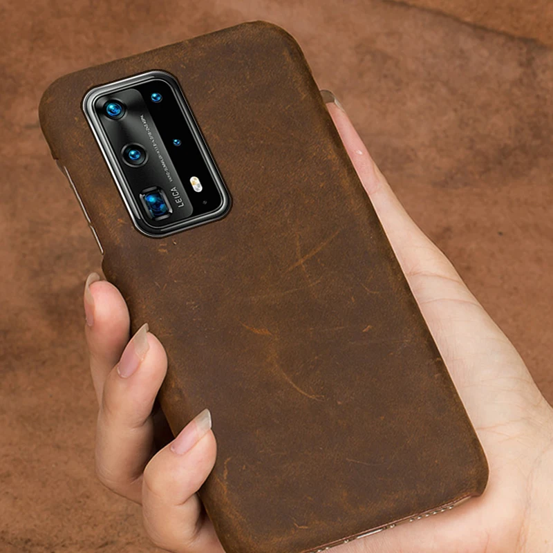 Оригинальный выдвижной кожаный чехол для телефона Huawei P40 Pro Lite P20 P30 mate 40 20 Ретро