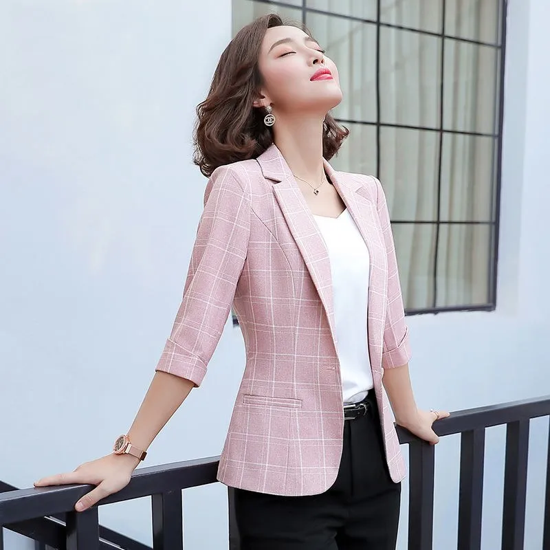 Trajes De Mujer, Chaqueta De Traje Para Mujer, Primavera Otoño 2023, Moda  Coreana, Informal, Para Oficina, Ajustado, Corto, Blazers Para Mujer,  Prendas De Vestir Exteriores, Blusas Para Mujer De 23,49 €