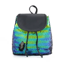 Стиль Русалка рюкзак с пайетками студентов блесток Мини Рюкзак Школьная Сумка Для женщин путешествия мешок для хранения