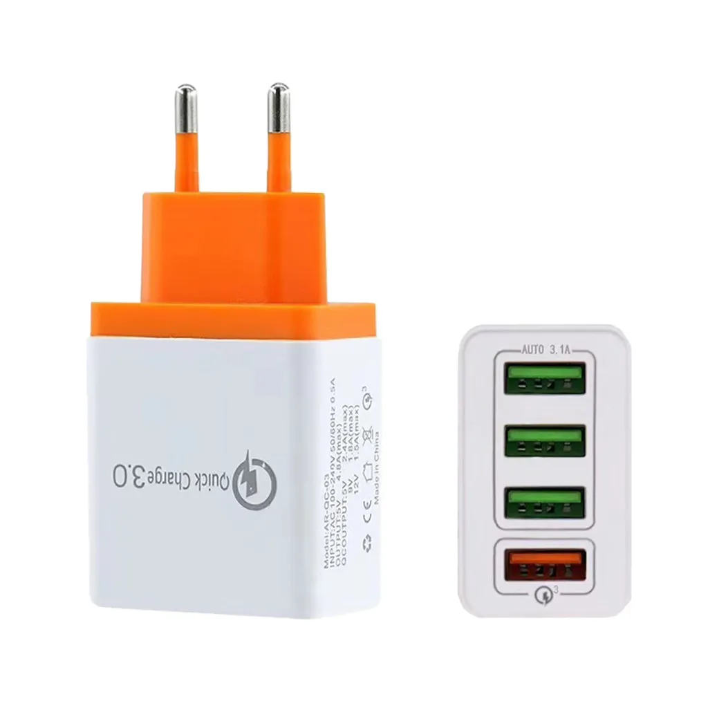 4 Порты и разъёмы быстрой зарядки QC 3 0 usb хаб высокого Стандартный огнеупорный ПК